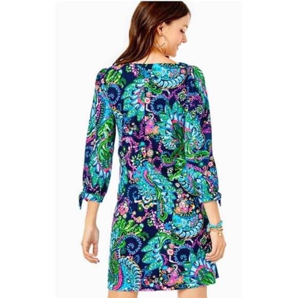 Lilly Pulitzer 2XL women's Cath Take Me To The Sea Cotton Shift Dress XXL - Picture 3 of 14